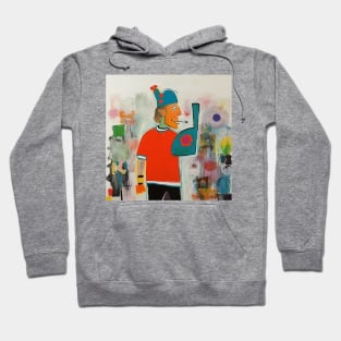 Man in abstract style Hoodie